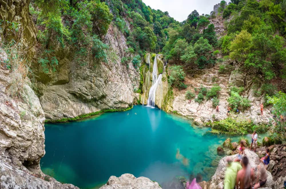 Polylimnio Waterfalls